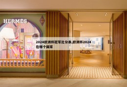 2024欧洲杯冠军比分表,欧洲杯2024在哪个国家