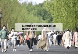 2026年欧洲杯时间地点表格,2020年欧洲杯时间地点