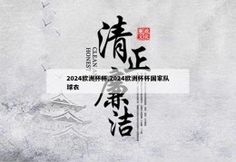 2024欧洲杯杯,2024欧洲杯杯国家队球衣