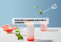 欧洲杯决赛什么台直播回放,欧洲杯决赛什么台直播回放的