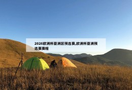 2026欧洲杯亚洲区预选赛,欧洲杯亚洲预选赛赛程