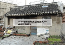 2024年欧洲杯预选赛全部赛程表,2024欧洲杯百度百科