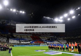 2024年欧洲杯14,2024年欧洲杯16强对阵表