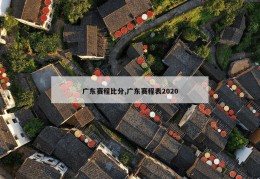 广东赛程比分,广东赛程表2020